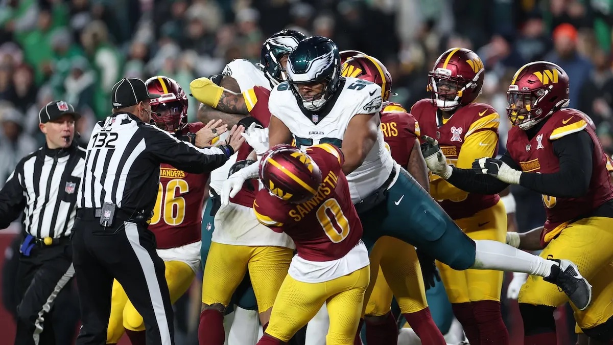 Eagles, Commanders players fined following major scuffle for NFC East